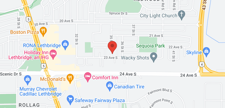 map of 2215 35 Street S